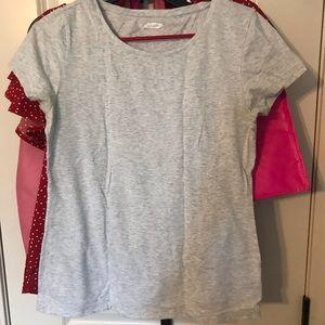 gray old navy shirt. slim fit. size M